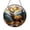Acrylic 3.5 Inch, variant on Round Elk Stained Glass Window Suncatcher, Mountain Wilderness Scene with Impressive Antlers, Nature Home Accent