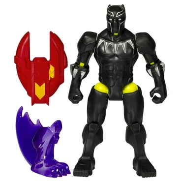 MixMashers Marvel Black Panther Toy, 5” (12 cm) Avengers Mix-&-Match Action Figure, 4 
