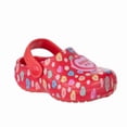thumbnail image 2 of Sweethearts Conversation Hearts Clogs Girls, Adorable Comfort Stylish Easy Slip On Water Friendly Lightweight (Toddler) Red multi Size: 10, 2 of 5