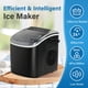 thumbnail image 5 of Máquina para hacer hielo Simple Deluxe, 26 libras/24 horas, negra, 5 of 8