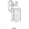 thumbnail image 2 of Progress Lighting Ashmore 2-Light Wall Lantern in Textured Black, Seeded Glass Shade, 2 of 2