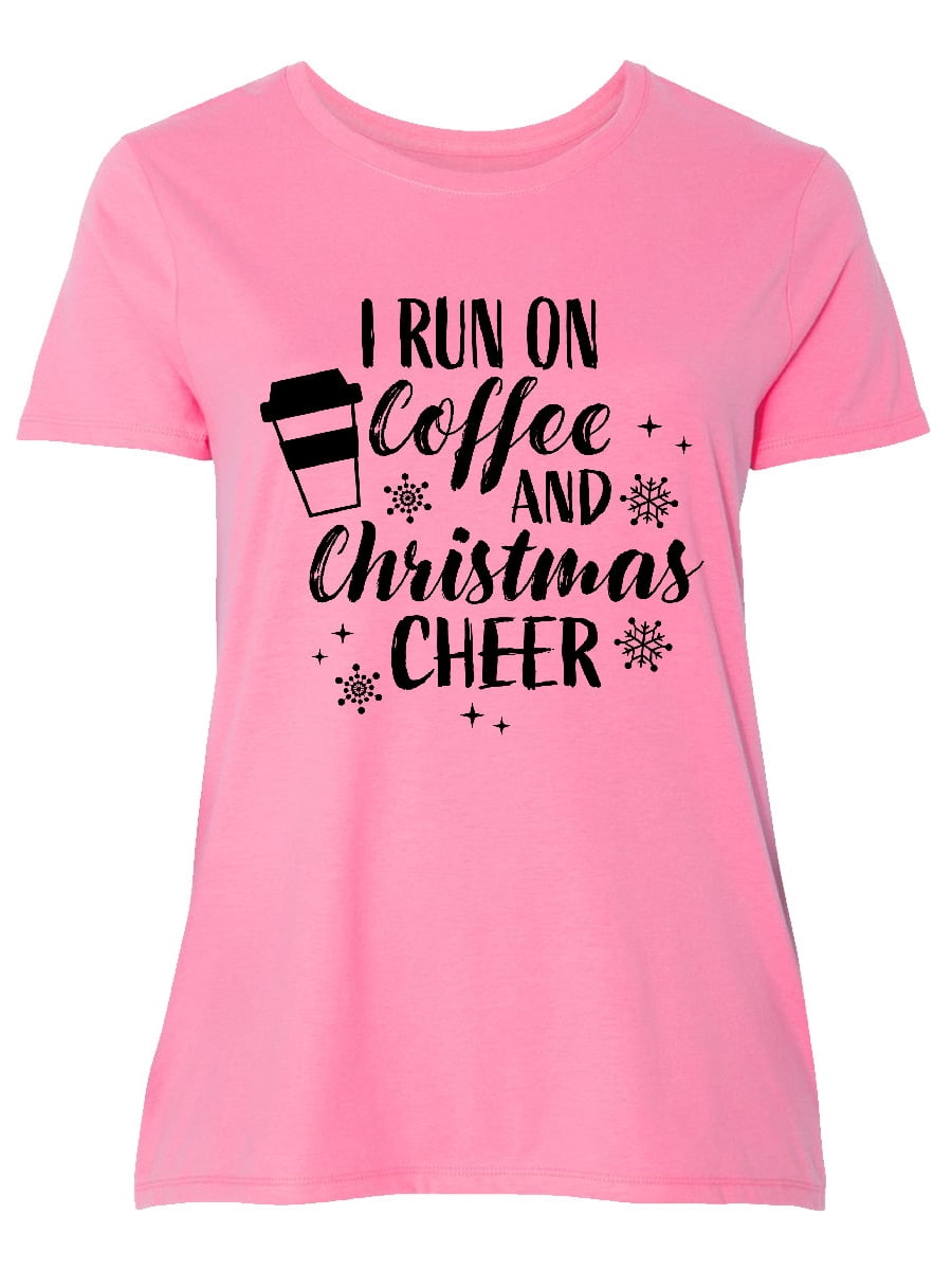 i run on coffee and christmas cheer shirt