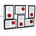thumbnail image 6 of Excello Global Products 3D Wireframe Collage Picture Frames, Wall Mount Family Picture Frames, Black Photo Frames, 10.75" X 17" X 1.12", 6 of 6