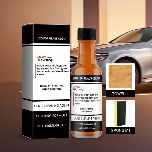 Removedor de película de aceite de vidrio, agente limpiador de película desengrasante para parabrisas delantero de automóvil, removedor de película de aceite para limpiador de ventanas de automóvil