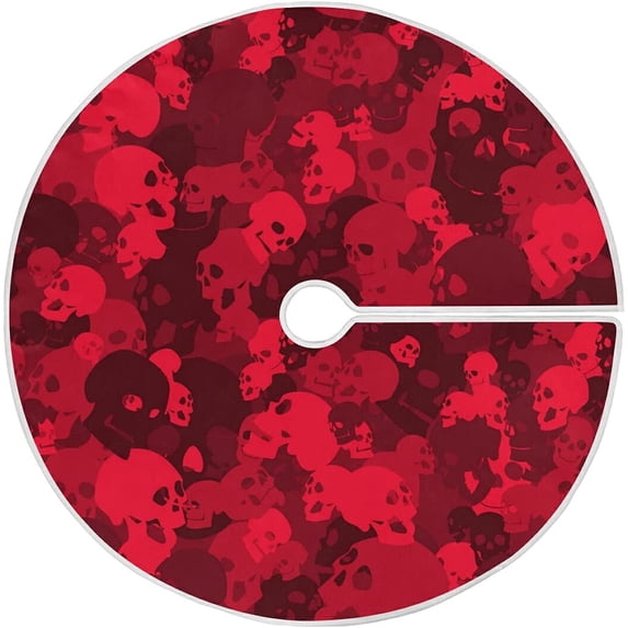 FMSHPON Halloween Xmas Christmas Tree Skirt Stand Mat for Holiday Party Decoration Indoor Outdoor 36 inches