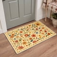 thumbnail image 5 of KUETH 8x10 Soft Botanical Rug for Living Room, Large Machine Washable Low Pile Non Slip Backing Area Rug, Warm Cream Rug for Bedroom Office, 5 of 5