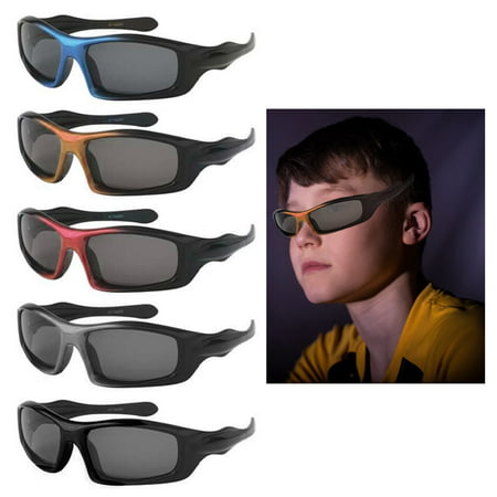 2 Pc Kids Sport Wrap Frame Sunglasses Polarized Baby Toddler Boys Girls Glasses