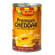 Ricos Premium Cheddar Aged Cheese Sauce, 15 oz, Can, Shelf-Stable