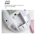 thumbnail image 4 of 3.5W Portable Electric Manicure Bowl for Hand Massager Relaxtion Plug Mini Portable Electric Manicure Bowl for Nail white US Plug US Plug, 4 of 9