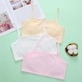 thumbnail image 4 of Teen Bras for Girls Ages 12-14 Solid Color Youth Bras Sleepwear Bras for Teenage Girls Aged 10-16 Light Gray M, 4 of 5