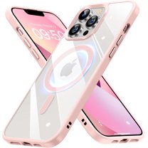 Magnetic Slim Crystal Clear for iPhone 12 Pro Max Case Magsafe [Not Yellowing][Compatible with MagSafe] [No.1 Strong Magnets] Compatible with iPhone 12 Pro Max Protective Case (Rose Gold)