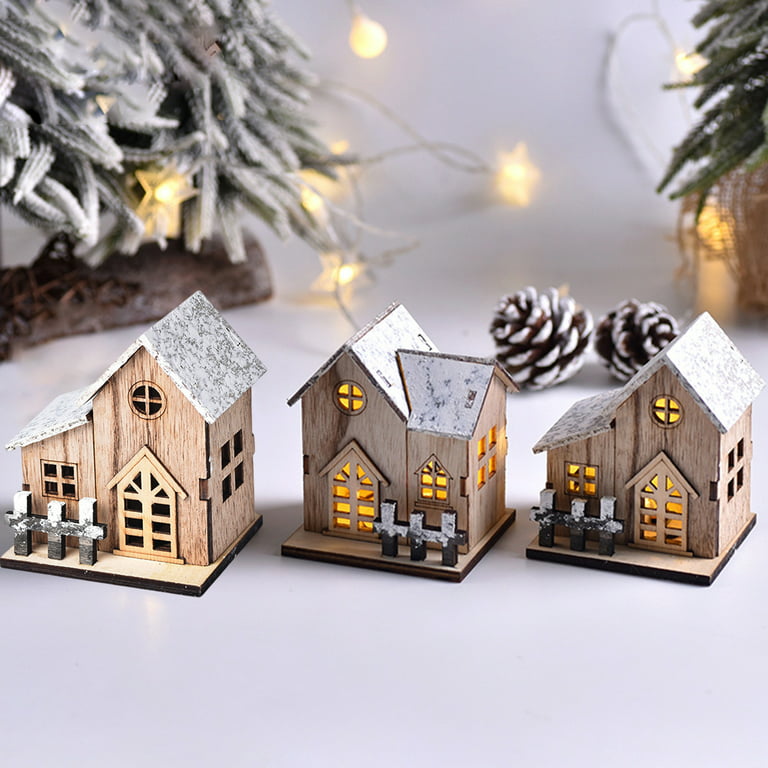  OFFSCH Christmas Glowing House Christmas Lighted Mini House Led  Christmas Hangings Xmas Light up Village Woodsy Decor Xmas House Village  Shine Mother Resin Gingerbread House : Home & Kitchen