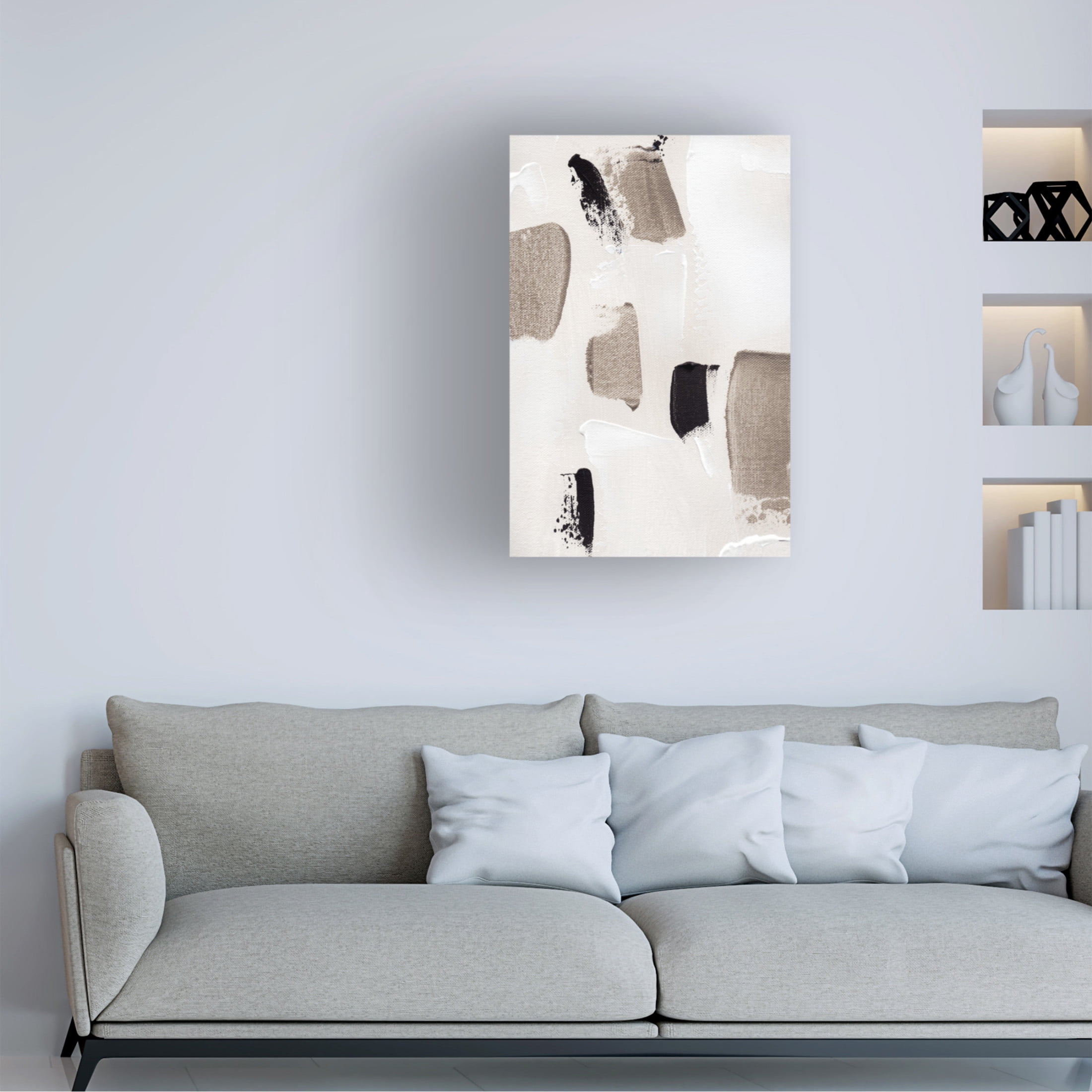 Trademark Fine Art uplusmestudio   Abstract Swipes No 1 Canvas Wall Art