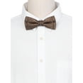 thumbnail image 4 of INSPIRE CHIC Men's Jacquard Adjustable Strap Pre-tied Bow Ties for Elegant Wedding Gold, 4 of 4