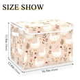 thumbnail image 5 of Yayeee Collapsible Storage Bin with Lid Fabric Closet Decorative Basket with Handles, Cartoon Goose Pattern, 5 of 7