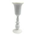 thumbnail image 1 of Metal Flowers Vase Pot Holder Indoor Plant Bud Artificial Flowers Succulent Table Centerpieces for Office Dining , White, 1 of 7