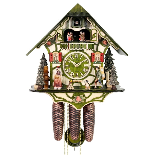HerrZeit by Adolf Herr - Cuckoo Clock - Black Forest MAGIC GREEN