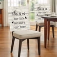 thumbnail image 4 of Farmhouse Butterfly Chair Back Covers, Removable Chair Covers for Dining Chairs Set of 6, Washable Chairs Slipcovers Back Seat Protector for Wedding Party 19"x20", 4 of 9