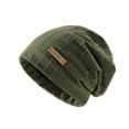 thumbnail image 2 of Dyfzdhu Women Warm Solid Knitted Pile Hat Pullover Cap Green, 2 of 3