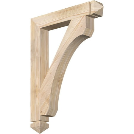 

Ekena Millwork 3 1/2 W x 24 D x 32 H Legacy Arts & Crafts Smooth Bracket Douglas Fir