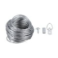 thumbnail image 4 of MasteelfCA 30.5M Wire Rope and 20sets Photo Frame Hanging Hooks Kit Picture Hangers Picture Hanging Wire Set, 4 of 8