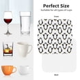 thumbnail image 6 of Lsque Lovely Penguin Pattern 4" Drink Coasters Set of 4, PVC Leather Absorbent Coasters, Table Coaster Set Decorative Coffee Cup Coasters Housewarming Gift -Square, 6 of 6