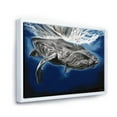thumbnail image 3 of Close Up Portrait Of A Humpback Whale 20 in x 12 in Framed Painting Canvas Art Print, by Designart, 3 of 5