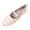 White, variant on Women's Mary Jane Flats PU Leather Round Toe Rhinestone Buckle Slip On Lightweight Comfortable Casual Walking Shoes(36)