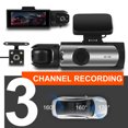 thumbnail image 3 of AILKIN Dash Cam Front and Rear,Full HD 1440P/1080P Dash Cam Wifi App 3.16in IPS Display Dash Camera for Cars with Night Vision Free 64GB SD Card,G-Sensor,3 Channel Dash Cam Front and Rear Inside, 3 of 10
