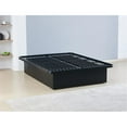 thumbnail image 3 of Modern Style Heavy Duty King Size Bed base Frame made with Metal in Black, 3 of 10