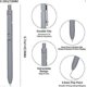 thumbnail image 2 of Gel Pens, 0.5mm Fine Tip Quick Dry Black Ink Pen Retractable, Nursing School Essentials, School Supplies, Gifts for Women (6 Pieces - Black Ink), 2 of 5