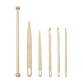 thumbnail image 2 of 5pcs/6pcs Wood Hand Loom Stick Set, Wood Weaving Crochet Needle with Wooden Shuttles Weaving Stick and Wood Weaving Rod, for, 2 of 6
