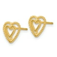 thumbnail image 2 of 14k Heart Earrings, 2 of 3