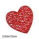 thumbnail image 3 of Pisexur Batería de cocina Juego de manteles individuales de PVC con forma de corazón para San Valentín, resistentes al calor y con lámina dorada, antideslizantes, par para la cocina del hogar, 3 of 6