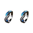 thumbnail image 2 of Justharion Fashionable Copper Vintage Ring Personalized Style Statement Classic And Stylish Rings For Women Black Gold Blue 2Set, 2 of 6