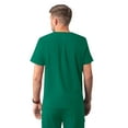 thumbnail image 2 of Adar Addition Scrubs for Men - Modern Multi Pocket V-Neck Scrub Top - A6010 - Hunter Green - L, 2 of 7
