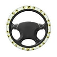 thumbnail image 3 of Daiia Avocado of a Hear Steering Wheel Cover Auto Steering Wheel Covers Breathable Anti-Slip Steering Wheels Car Interior Decor Accessories for Men Women Universal 15 Inch, 3 of 8