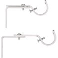 thumbnail image 2 of Adjustable Curtain Rod Wall Bracket 3pcs Rod Curtain Rod Brackets, 2 of 5