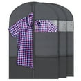 thumbnail image 2 of Plixio 36" Kids Garment Bags for Dance Costumes Hanging Clothes, Uniform, Suits, Girls Dress Recital Outfit Organizer Dance Garment Bags For Dancers w/ Zippered Pockets (6 Pack: 36" Black), 2 of 5