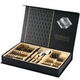 thumbnail image 1 of Amdohai 24pcs Western Steak K nife Fork Spoon Gift Box Set Stainless, 1 of 5