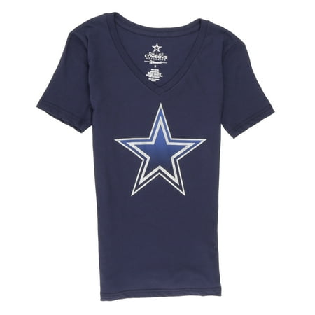 Nfl Dallas Cowboys Navy Sweatshirt - Nfl Dallas Cowboys Women's Maisie V Neck