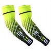 1 par Ciclismo Correr UV Protección solar Deporte Brazo Manga Cubierta (Verde L)