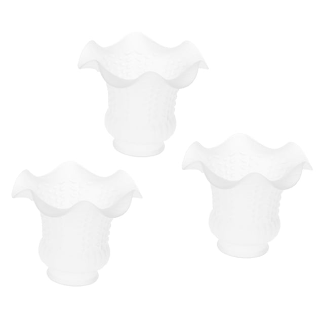3pcs E27 Clear Replacement Pendant Lamp Shade Frosted Shade 13x10cm