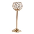 thumbnail image 1 of Candelero de cristal de té Sunnimix Centro de mesa 24cm Dorado Candelero de mosaico, 1 of 8