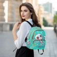 thumbnail image 6 of JIALIOU Mini Backpack Purse for Women Quilted Casual Daypack Small Travel Shoulder Bag, Cute Skeleton Dancing with Star, 6 of 7