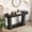 Black, variant on Gaderth 42.5" Oval Fluted Console Table, Narrow Entryway Table Behind Couch with Storage Shelf, Modern Sofa Table for Hallway, Foyer, Living Room
