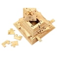 thumbnail image 4 of Juego de caja de rompecabezas de madera, juego de escape, rompecabezas 3D educativos, desmontaje interactivo, rompecabezas único para juegos, CUTICAT Rompecabezas de la pirámide, 4 of 8