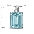 thumbnail image 4 of Original Star K� Large 10x8 Octagon Emerald Cut Genuine Sky Blue Topaz Pendant Necklace, 4 of 9