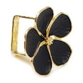 thumbnail image 2 of Rond de serviette Daisy noir et or, Ens/ 4, 2 of 3