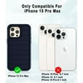 thumbnail image 2 of Petocase for iPhone 15 Pro Max Case,Heavy Duty 3-Layer[Shockproof][Dropproof][Dust-Proof] Durable Military Grade Full Body Rugged Protection Cover Case for iPhone 15 Pro Max,Blue/Grey, 2 of 7